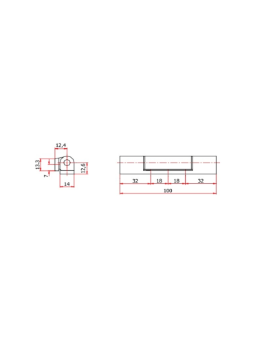 BISAGRA PERNIO 100MM BLANCO 9016