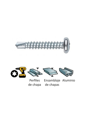 TORN. 7504N 4,2X13 ZINCADO TORX