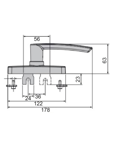 CREMONA FAP GEA 0530BI 1 PALA L/ INOX