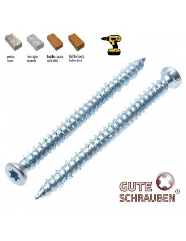 Tornillo de Hormigón Gute Schrauben 7,5 x 92 TORX   Resistencia y Precisión