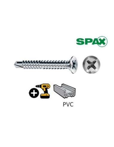 Tornillo SPAX WIROX Autotaladrante PVC