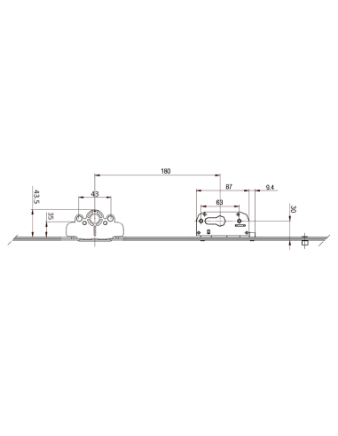 CREMONA 30 MM C.VARIABLE BULON STD C/LLAVE   1585-2000