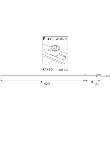 PROLONGADOR CONX CORTO STD 430 mm