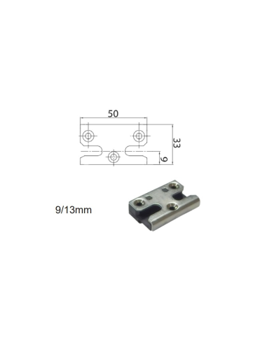 Cerradero de Seguridad PVC de 9 mm en base